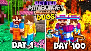 I Survived 100 Days In Duo Better Minecraft FULL MOVIE [upl. by Searle]