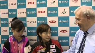 ２０１３女子ワールドカップ、石川佳純インタビュー [upl. by Colwen]