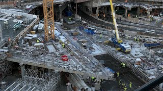 Stockholm Slussen Project December 2019 UHD 4K [upl. by Hurlee581]