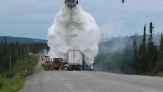 Water Bomber at Trans  Labrador Highway Accident [upl. by Mis]