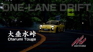 【Assetto Corsa】Otarumi OneLane TA RX7 ASpec with Drift [upl. by Seow]