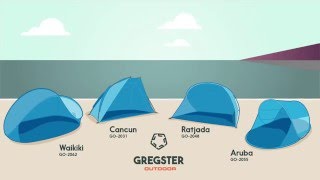 Gregster Outdoor Strandmuschel Popup Aruba [upl. by Renat752]