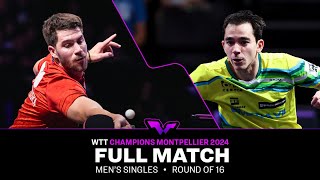 FULL MATCH  Patrick Franziska vs Hugo Calderano  MS R16  WTTMontpellier 2024 [upl. by Ruskin665]