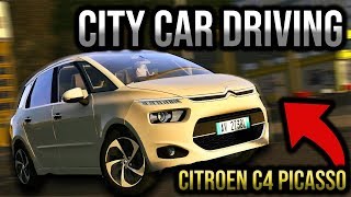 City Car Driving  Citroen C4 Picasso 2013  Evening City Drive  Custom Sound  1080p amp G27 [upl. by Eeldarb460]