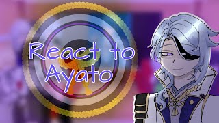 2X speed  Fandoms react to Genshin impact  Kamisato Ayato  Part 3 season 2  xDemonVampyx [upl. by Arakawa]