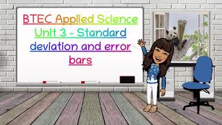 BTEC Applied Science Unit 3A level Biology Standard deviation and error bars  BioTeach [upl. by Halsted780]