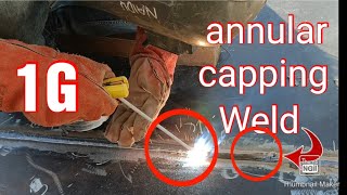 stick welding annular capping weld bottom [upl. by Caleb]