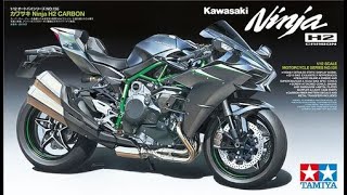 Tamiya 14136 Kawasaki Ninja H2 Carbon [upl. by Notsirhc459]