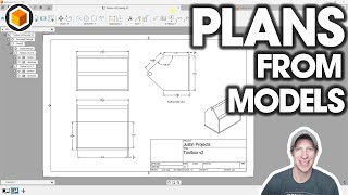 Getting Started with Fusion 360 Part 2  Creating PLANS from your Models [upl. by Einad]