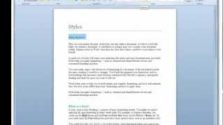 Quick Styles  MS Word Tips [upl. by Alleuqahs]