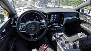 2024 Volvo S60 B5 Plus Black Edition  POV Driving Impressions [upl. by Plume616]