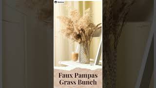 Artificial Faux Pampas Grass Bunch  Home Decor  Business Decor  Shop online shopeikaebana [upl. by Xino]