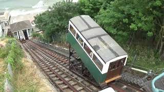 Scarborough Funicular Railways 2021Central Tramway Cliff Lift amp Spa Cliff Lift [upl. by Benilda]