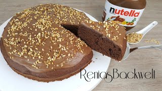 Einfach amp Lecker Nutella Kuchen [upl. by Auqinimod766]