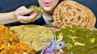 Eating palak paneer veg biryani with malai kofta amp ghee lachha paratha 🤤 [upl. by Marijo134]