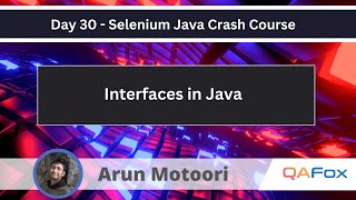 Interfaces in Java Selenium Java Crash Course 30 [upl. by Allcot]