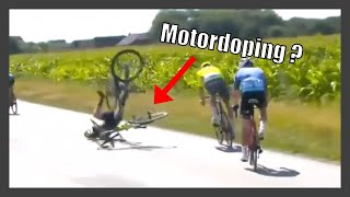 Is This Bizarre Crash Proof of Motordoping Tour of Denmark 2021 [upl. by Kaliski]