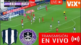 Monterrey vs Mazatlán En Vivo DONDE VER A QUE HORA JUEGA MONTERREY VS MAZATLÁN Femenil México tv [upl. by Loesceke147]