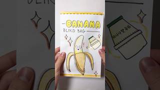 SHOCKED BANANA BLIND BAG paper diy 🍌 diycrafts papercraft creativity blindbag [upl. by Anivle974]