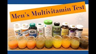 Mens Multivitamins tested in Water Vinegar and Peroxide [upl. by Ahsatsana281]