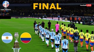 Argentina vs Colombia  FINAL Copa America 2024  Full Match All Goals  Realistic PES Gameplay [upl. by Yro]