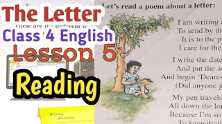 The Letter class 4 English Lesson 5 Reading and question answer [upl. by Nichole]