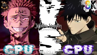 Jujutsu Kaisen Cursed Clash  AI vs AI Sukuna vs Megumi Fushiguro  Power vs Potential [upl. by Attirb]