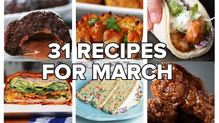 31 Recipes For Every Day Of March • Tasty Recipes [upl. by Lorak]