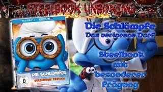 Unboxing  Die Schlümpfe  Das verlorene Dorf  2D Steelbook [upl. by Arden]