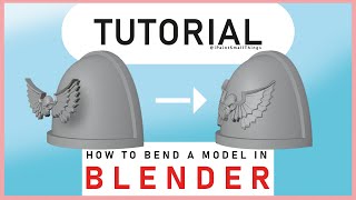 How to Bend a Model in Blender [upl. by Marleen]