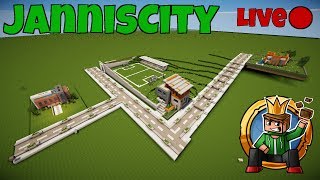 Wir bauen die JannisCity  Minecraft Livestream [upl. by Milah]