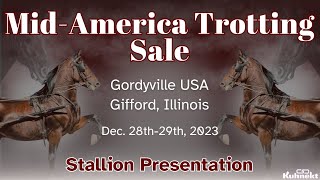 Stallion Presentation  2023 Mid America Trotting Sale [upl. by Lesly551]