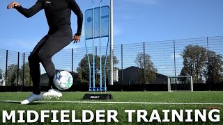 Midfielder Technical Training Session  Improve Your First Touch Passing amp Close Control [upl. by Woodhouse489]