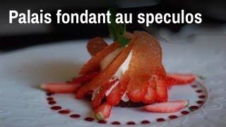 Palais fondant au spéculoos fraise et rhubarbe [upl. by Cleo848]