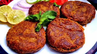 Shikampuri Kabab Recipe ❤️ Hyderabadi Famous Shikampuri Kebab  Stuffed Shami Kabab Recipe ❤️ [upl. by Rogergcam]