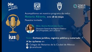 NotaríaAbierta T1  Ep 5 Certeza jurídica registro público y notariado [upl. by Artema100]