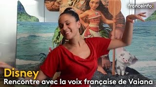 Disney  rencontre avec Cerise Calixte la voix française de quotVaianaquot  franceinfo [upl. by Rondon820]