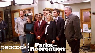 Parks and Recreation  The Farewell Season Shooting the Final Scene Behind The Scenes [upl. by Jesh540]