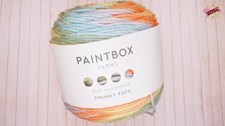 New yarn Paintbox Chunky Pots  Lovely variegated cakes [upl. by Nylakcaj560]