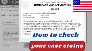 How to check US Interview appointment letter Immigration status dvlottery usa immigration [upl. by Pantheas]