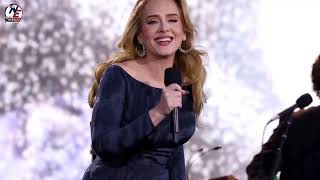 Adele Pauses Her Munich Concert to Show Womens 100m Final at the 2024 Summer Olympics on Screen [upl. by Ashmead]