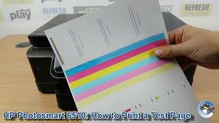 HP Photosmart 6510 eAllinOne How to Print a Quality Test PageReport [upl. by Andria403]