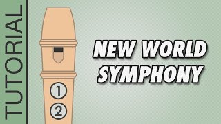 Dvořák  New World Symphony  Recorder Tutorial [upl. by Sue]