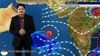 HINDI Weather Forecast for October 29 2015 Skymet Weather [upl. by Ahtnahc]