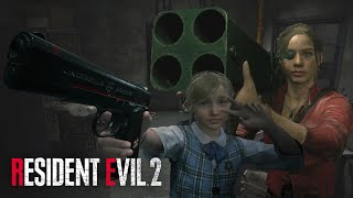 Claire and Sherry Kill Mr X Resident Evil 2  Claire E5 [upl. by Adnalro677]