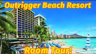 Outrigger Waikiki Beach Resort Room Tour  Honolulu Hawaii [upl. by Ahsiat]