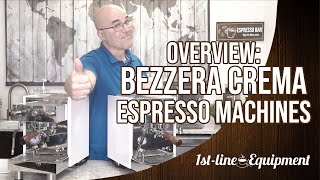 Overview Bezzera Crema Espresso Machines [upl. by Dyanne]