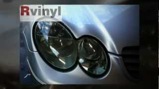 Smoked Vinyl Headlight Tint  20062011 Mercedes CLK320  Install Video [upl. by Aicyle]