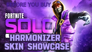 Harmonizer Skin showcase FORTNITE SOLO Top 2 10 kills BEFORE YOU BUY [upl. by Linzy]