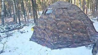 Weekend Camping 8 Person Up 5 Tent amp Planar Diesel Heater 20C to 22C at night [upl. by Ajroj]